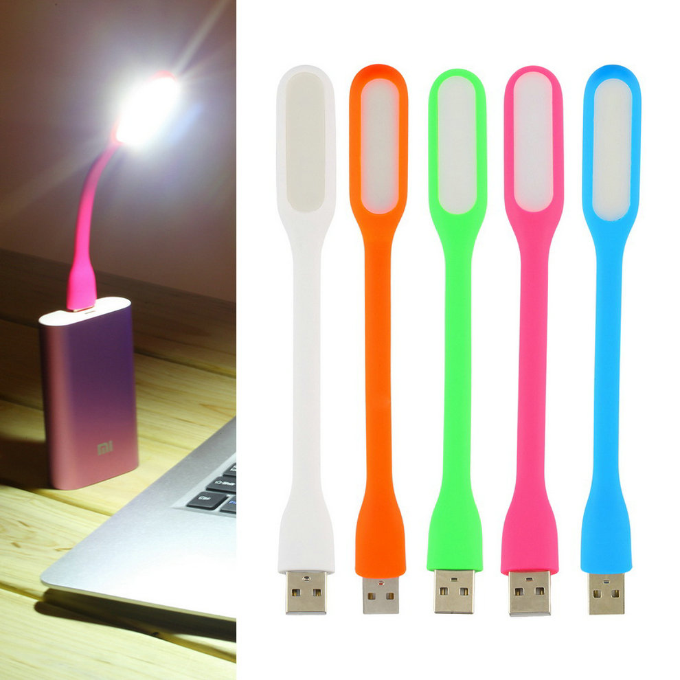 5pcs Mini Bendable USB LED Lamp Portable Keyboard USB Light