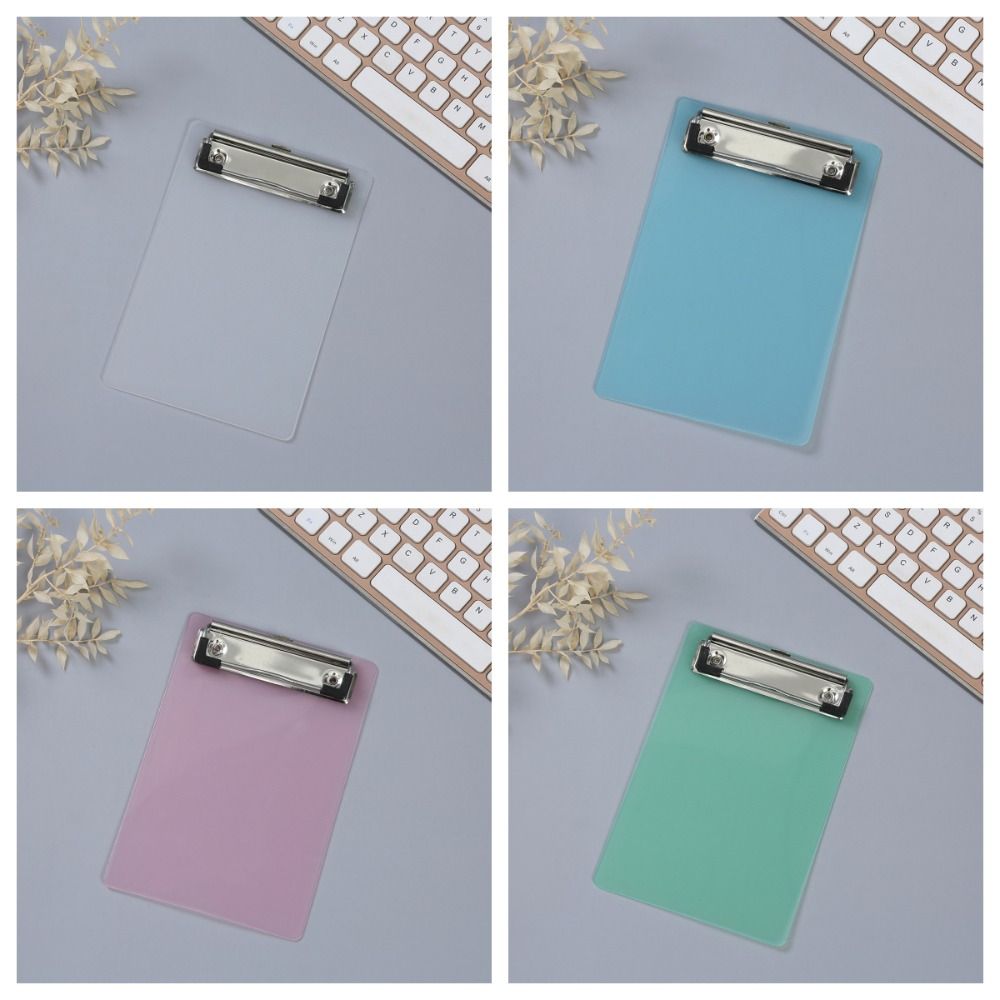 Cute Colorful Mini Clipboard Plastic Memo Size A6 Clipboards Small Clip ...