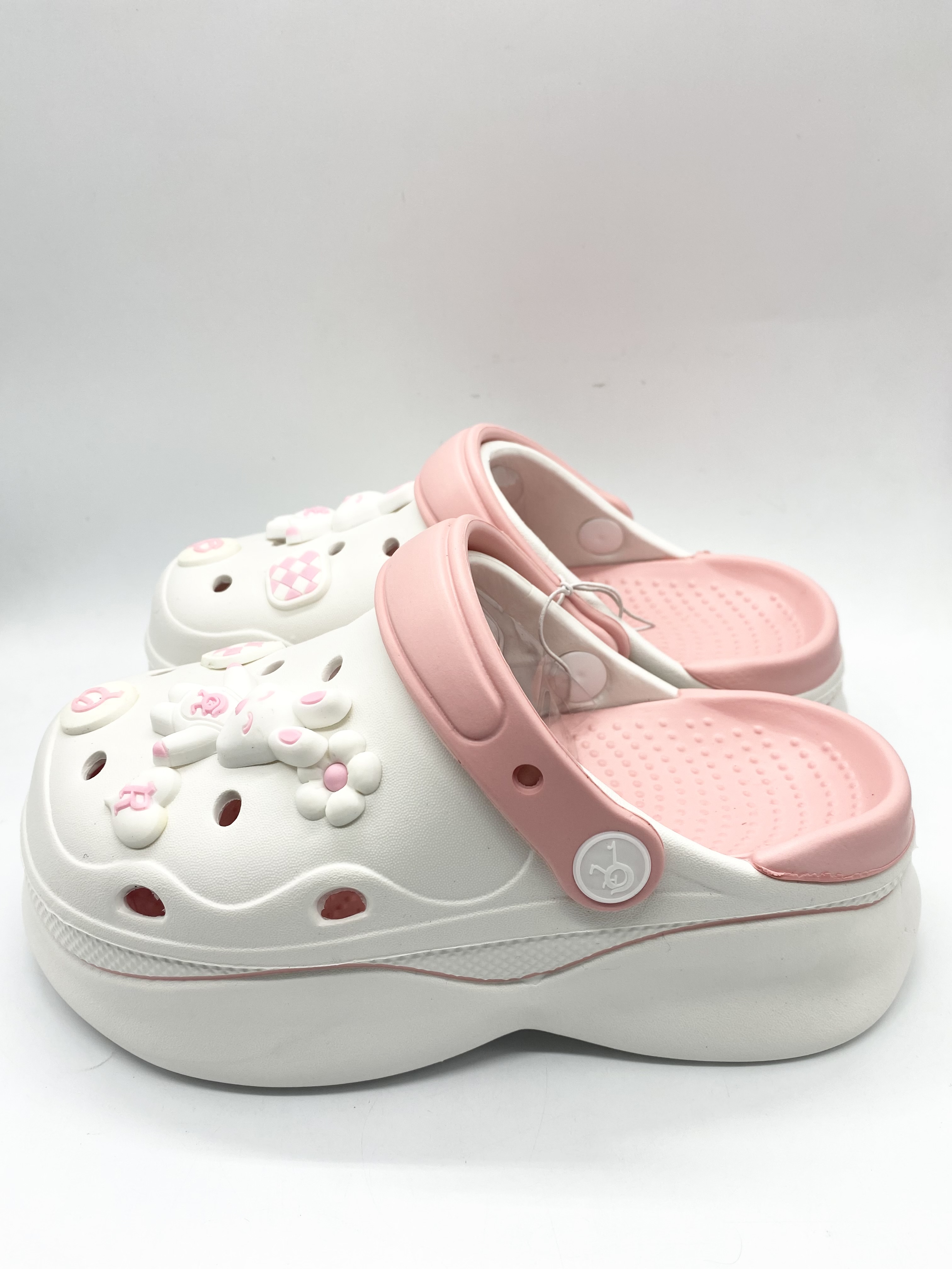 Crocs Cute For Girls Dropship Cute Cartoon Thick Sole Hole Clogs