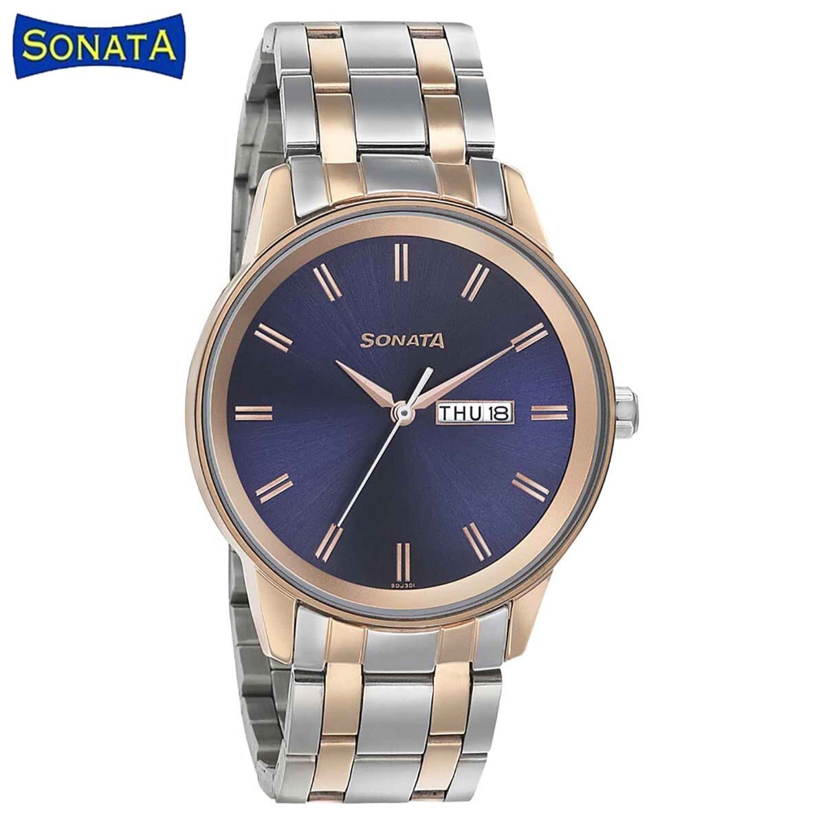 sonata copper watch