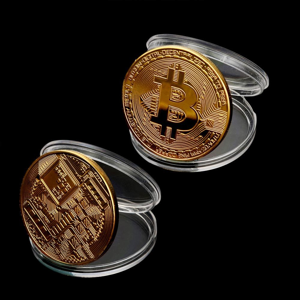1X Gold/Sliver Plated Bitcoin Coin Collectible Gift BTC Coin Art Collection  Physical | Daraz.com.np