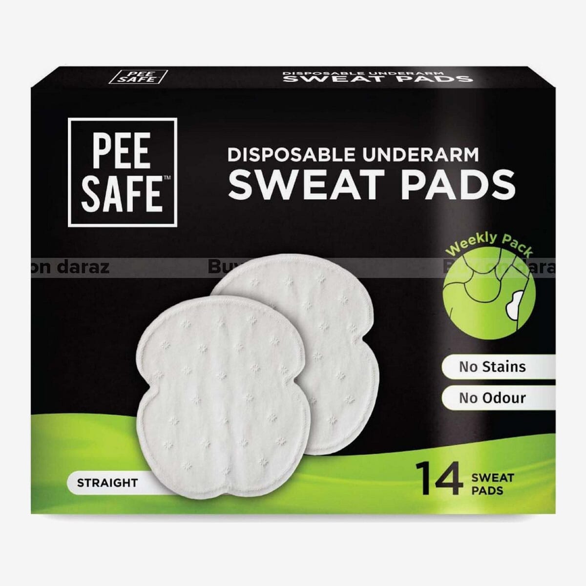 Pee Safe Disposable Underarm Sweat Pads (Straight) - Pack Of 14: Buy Online  at Best Prices in Nepal | Daraz.com.np
