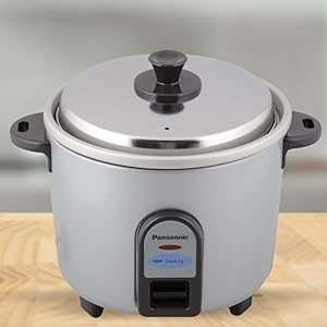B00LZFJ0TG- Panasonic SR-WA10 (GE9) 450-Watt Automatic Cooker Warmer –Colour-Silver