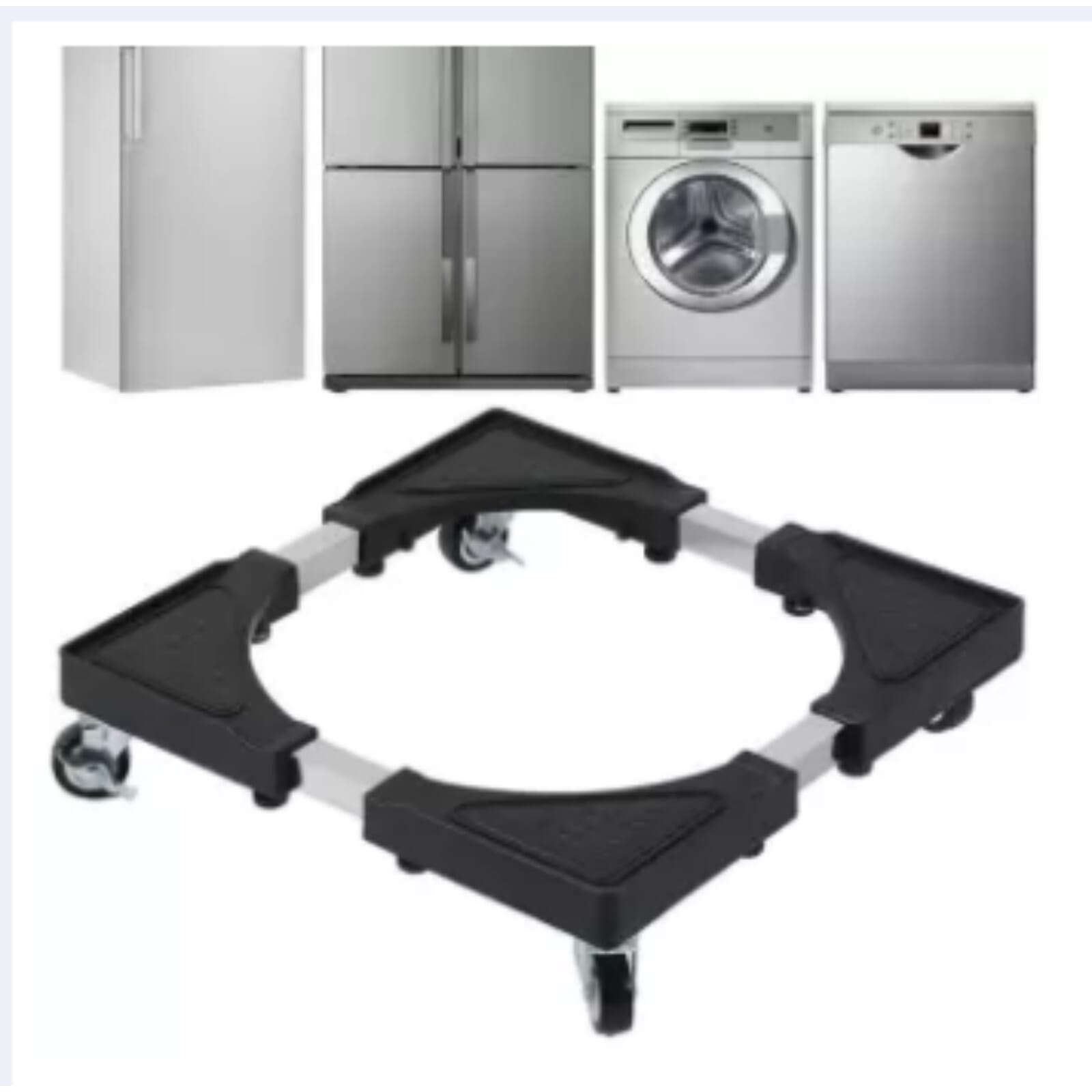 Multifunction Movable Washing Machine Base Fridge Stand Holder Refrigerator Trol