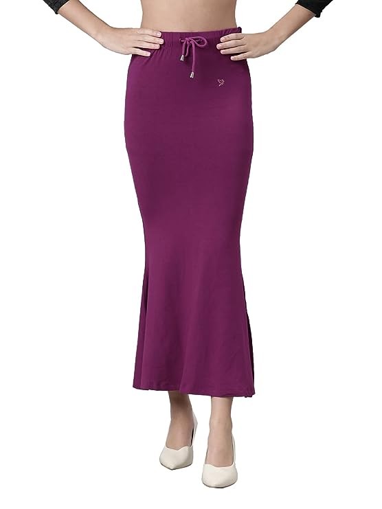 Trendmalls Pale Purple Lycra Spandex Saree Shapewear Petticoat for Women, Sari Silhouette, Skirts for Women, Saree Shaper - Trendmalls - 4177217
