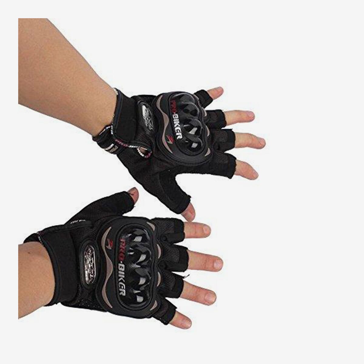 Biker gloves sale half cut