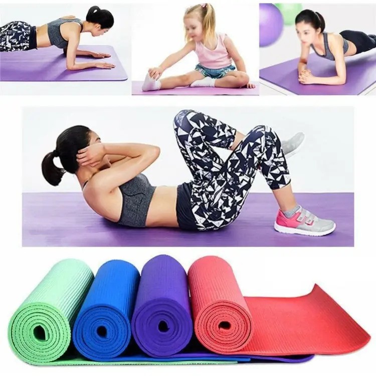 Yoga Mat For Exercise (6mm Thickness), Outdoor, Gym Mat for Women, Men(Multicolour)