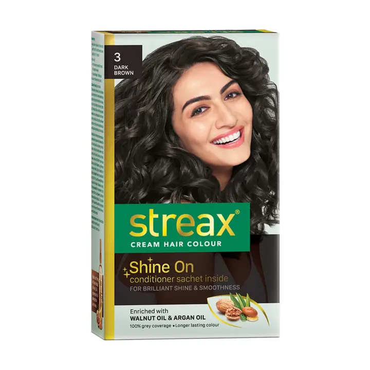 Streax Cream Hair Colour for Women & Men Enriched with Walnut & Argan Oil Instant Shine & Smoothness Long Lasting Hair Colour Soft & Silky Touch Dark Brown-120ml: Buy Online at Best Streax Cream Hair Colour for Women & Men Enriched with Walnut & Argan Oil Instant Shine & Smoothness Long Lasting Hair Colour Soft & Silky Touch Dark Brown-120ml: Buy Online at Best