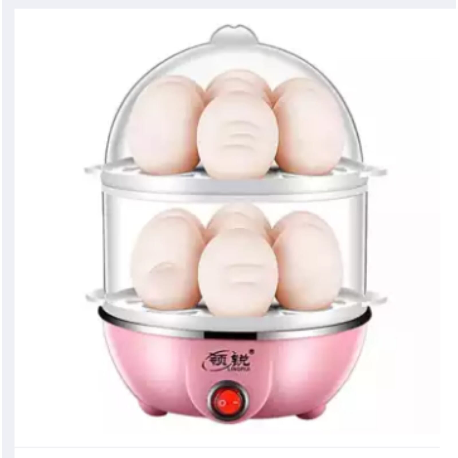 Multifunctional Double Egg Cooker / Egg Cooker Automatic Shut Off Stainless Stee