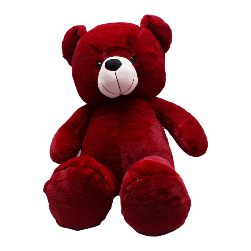 dark red teddy bear