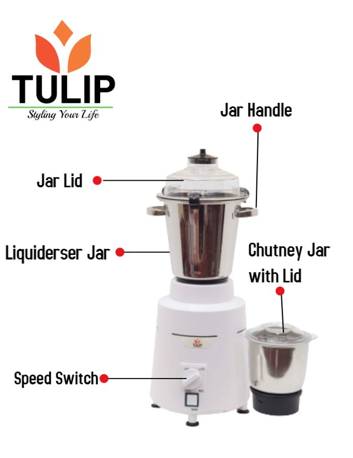 Tulip mixer store grinder