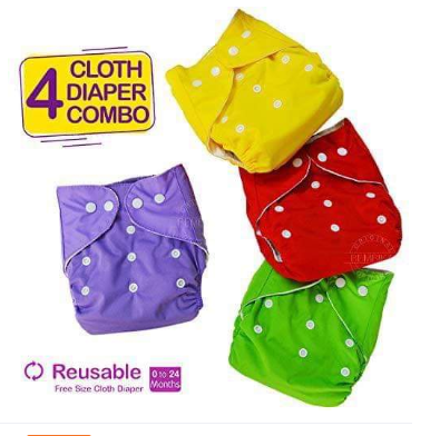 Baby Nappy Cloth Diaper Flipkart Multicolor Reusable Baby Washable