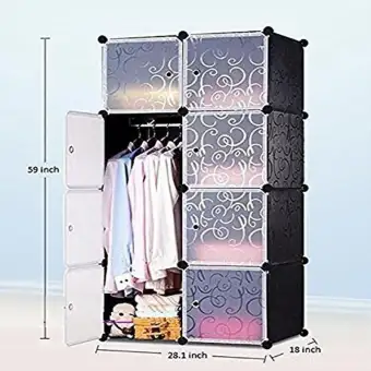 Storage Cube Organizer Wardrobe Modular Closet Plastic Cabinet