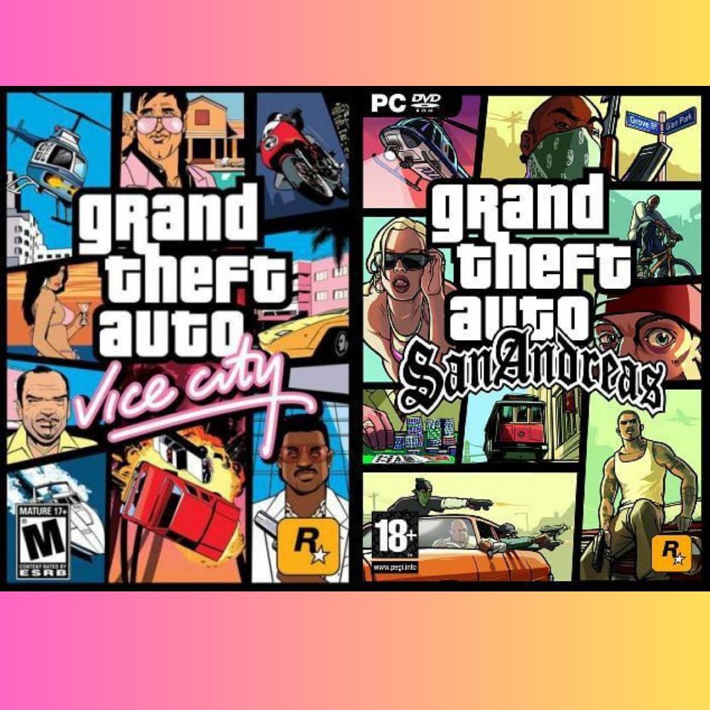 GTA Vice City San Andreas Combo Ready to Play DVD | Daraz.com.np