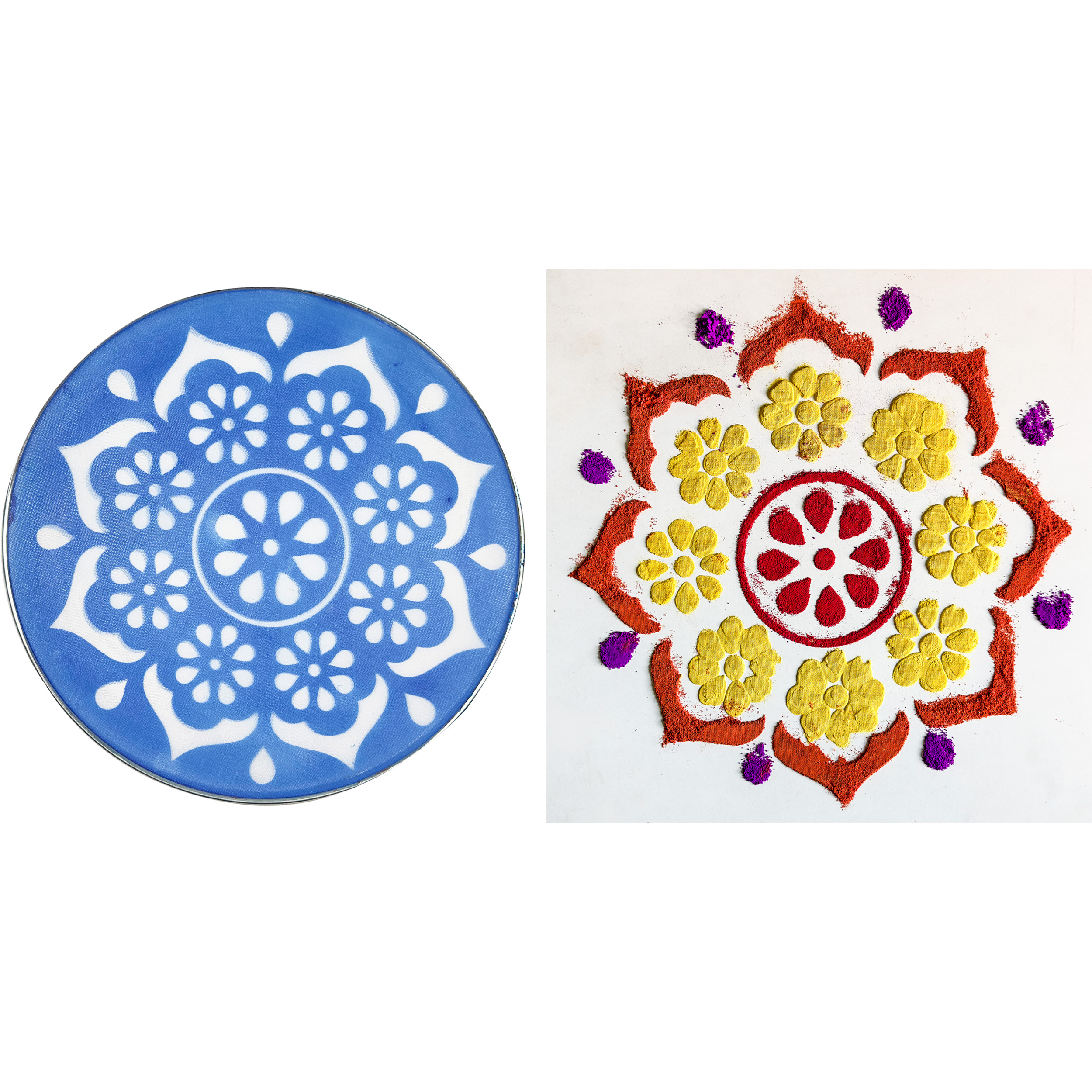 Beautiful Multiple Design Rangoli Maker Jali To Draw Fine Rangolis For ...