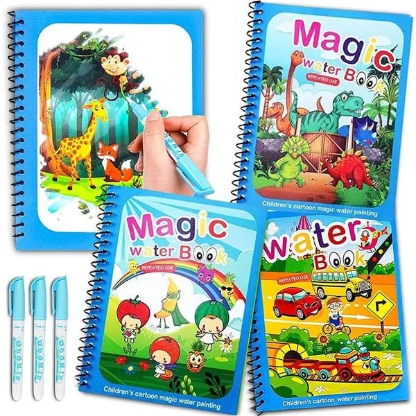 Reusable Drawing Book For Kids, Magic Book Drawing Board, Educational ...
