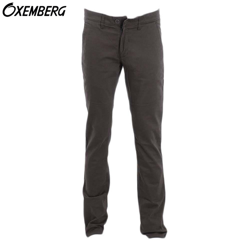 Oxemberg Grey Slim Fit Pant For Men 