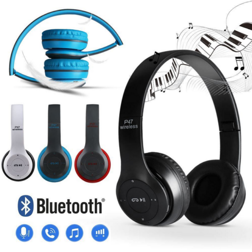 P47 Wireless Bluetooth Foldable Headphones Fm Wireless Tf Card Model