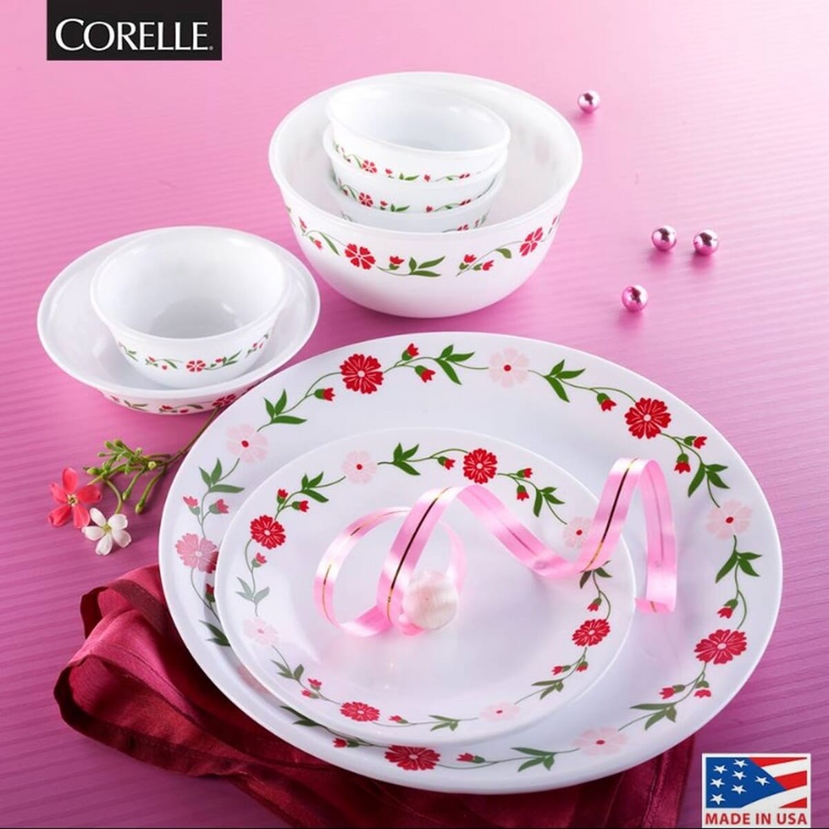 Corelle Peony Bouquet 30 Pcs Dinner Set – Corellebrands