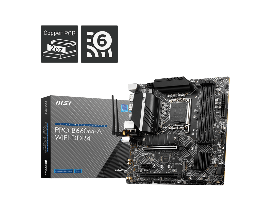 MSI Pro B660M-A Wifi DDR4