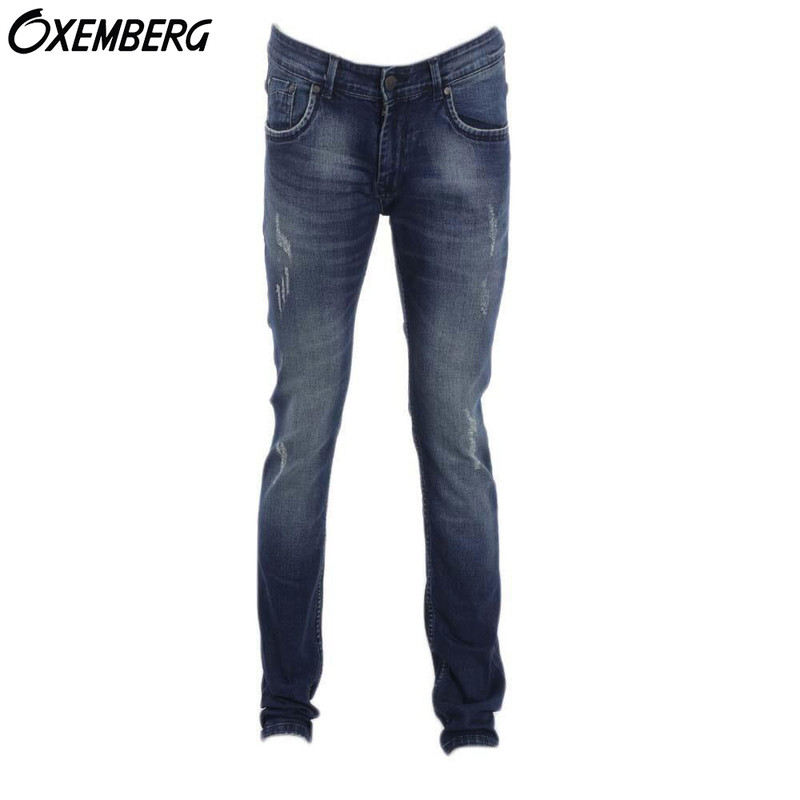 Oxemberg Blue Denim Wash Grunge 