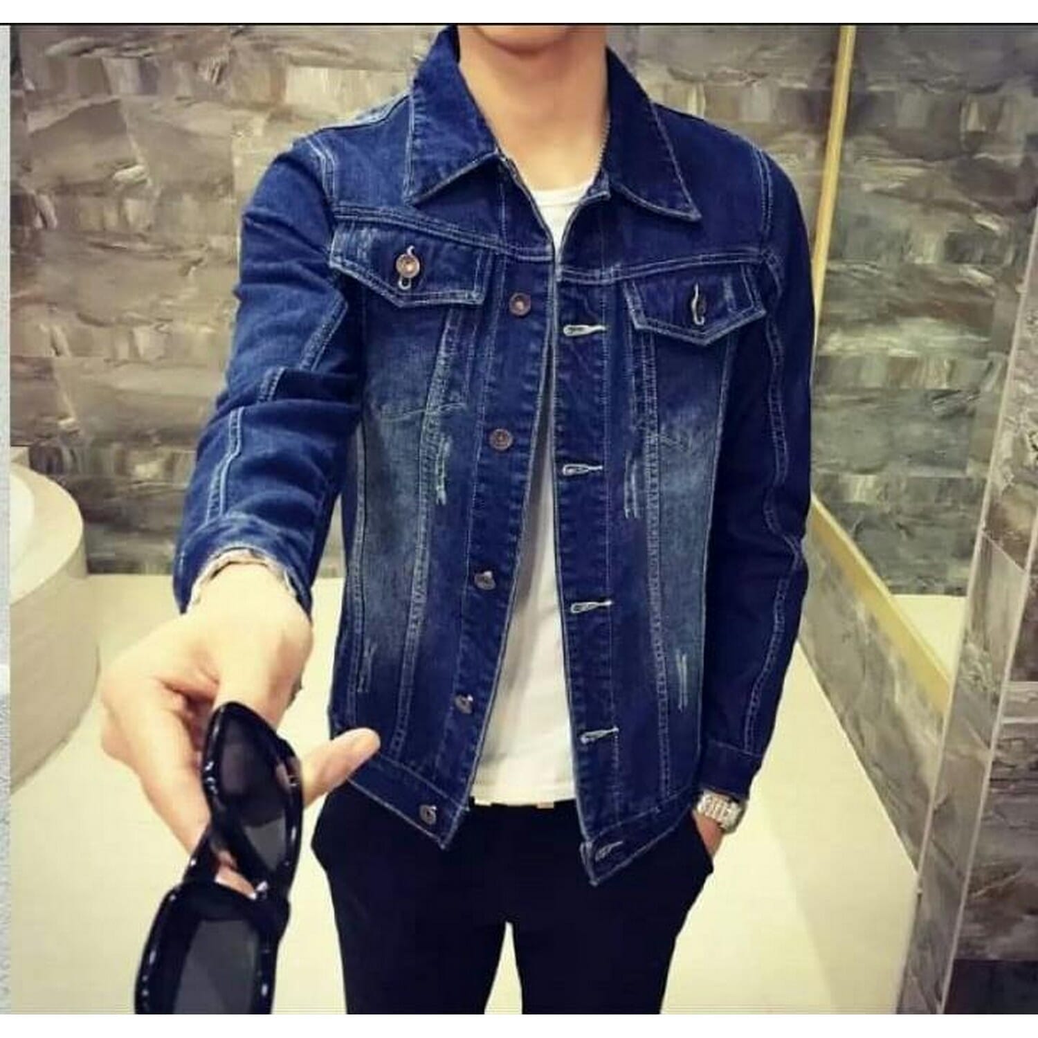 Blue Denim Jacket For Men: Buy Online 