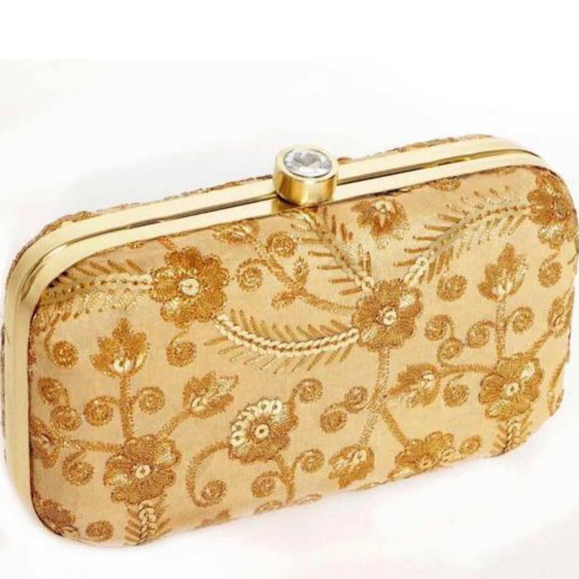 FCA-Velvet Party Clutch For Women