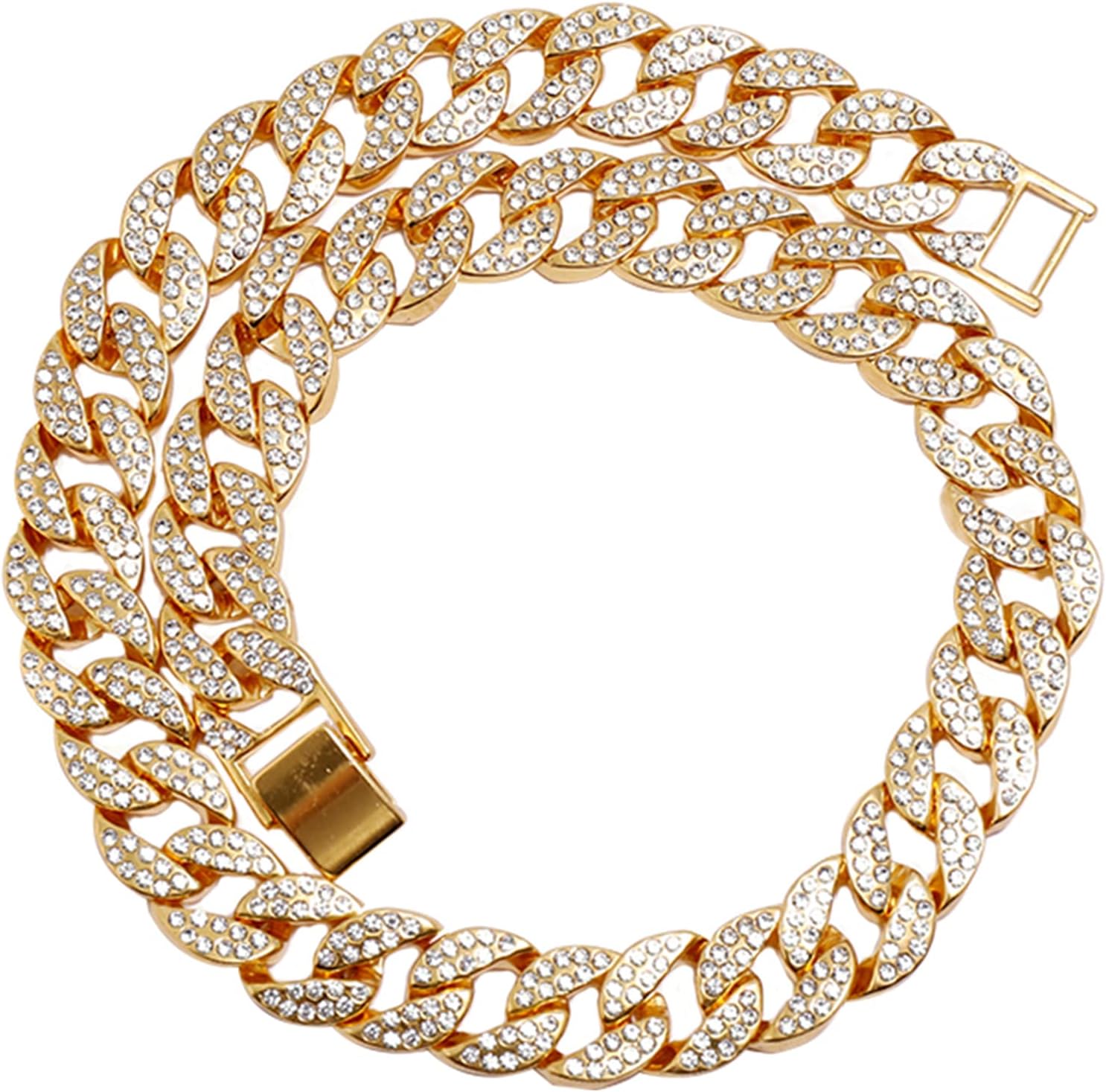 VaryGood Iced Out Cuban Chain Hiphop Inspired Icy Chain Necklace For Men 47cm Daraz .np