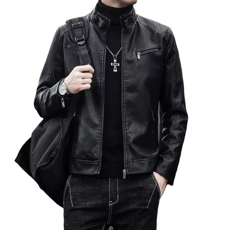 Top more than 82 slim fit leather jacket mens - in.thdonghoadian