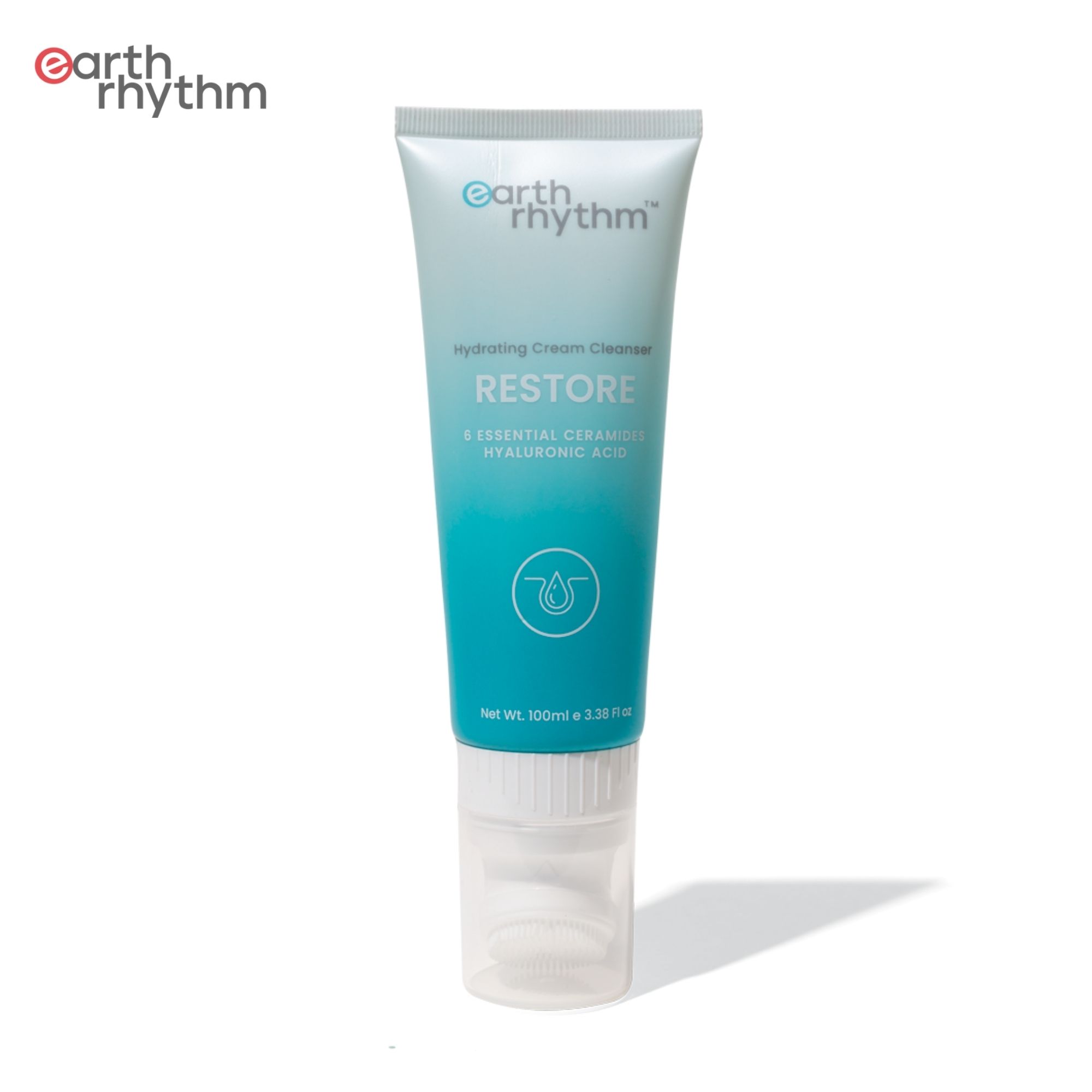 Earth Rhythm Restore Hydrating Cream Cleanser With 6 Essential Ceramide Complex & Hyaluronic Acid - 100 ml