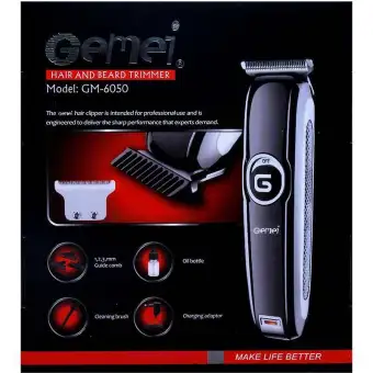 Gemei Black Hair Trimmer And Shaver Gm 6050 Buy Online At Best