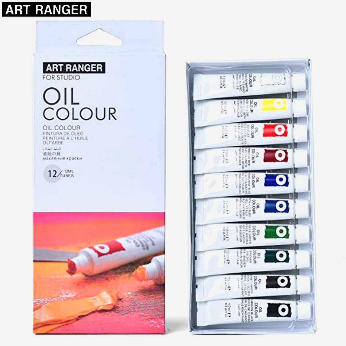 RayArt  Set Peinture a l'huile 24 tubes*12ml Art Ranger