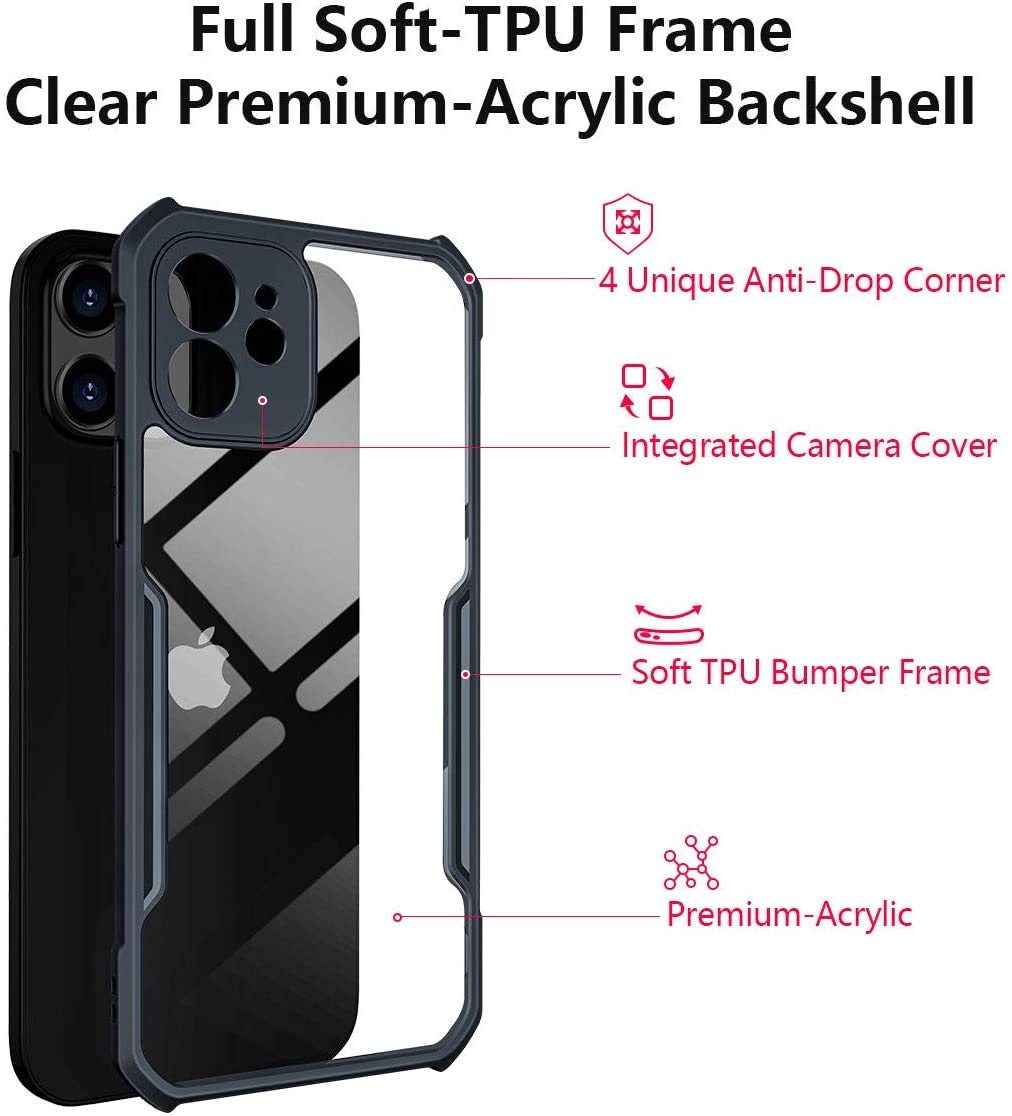 RanTuo Custodia per Realme Narzo 50i Cover, TPU + PC 2 in 1