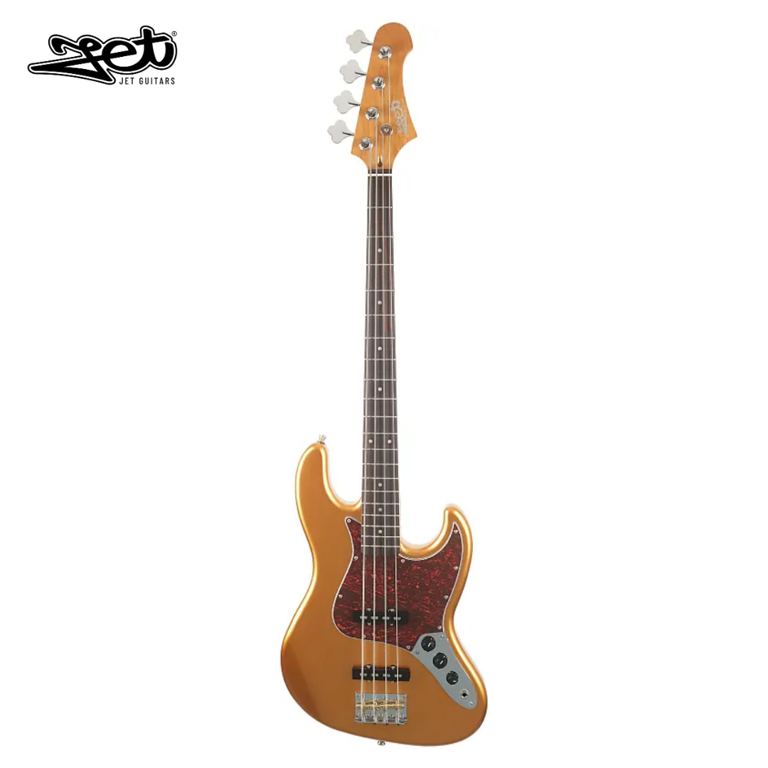Jet Guitars JJB 300 GD R Roasted Maple Neck, Sunburst Bass Guitar