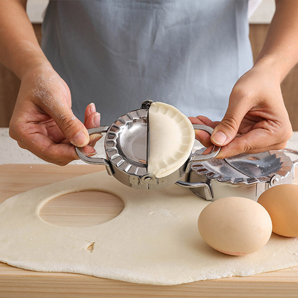 Dumpling Mold Stainless Steel Dough Cutter Maker Press Kitchen 【半額】
