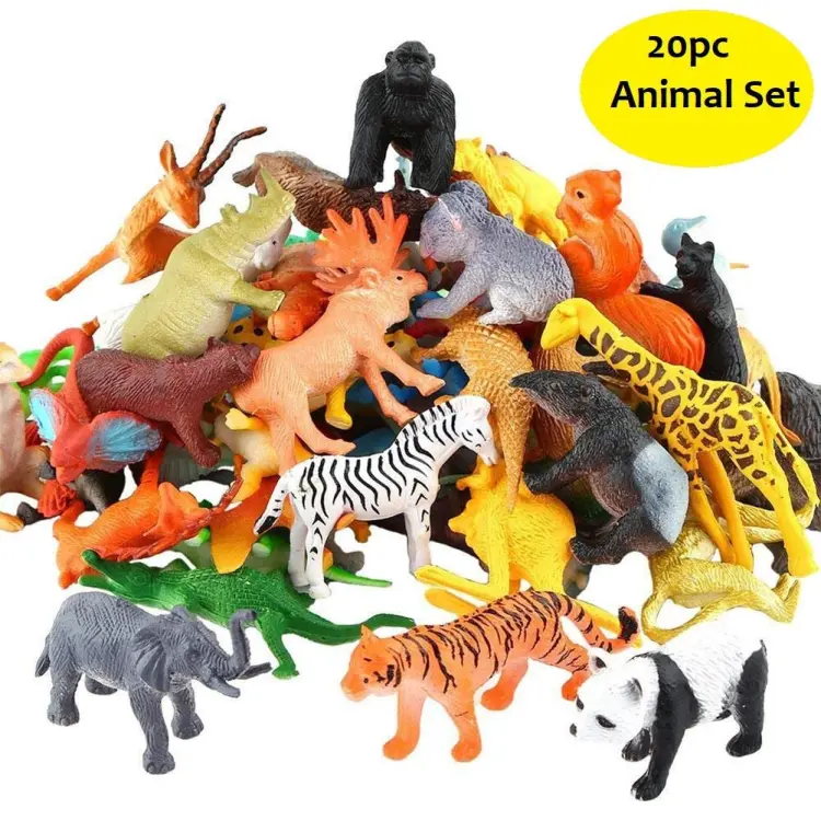 20pc Wildlife Model Children Puzzle Early Education Gift Mini