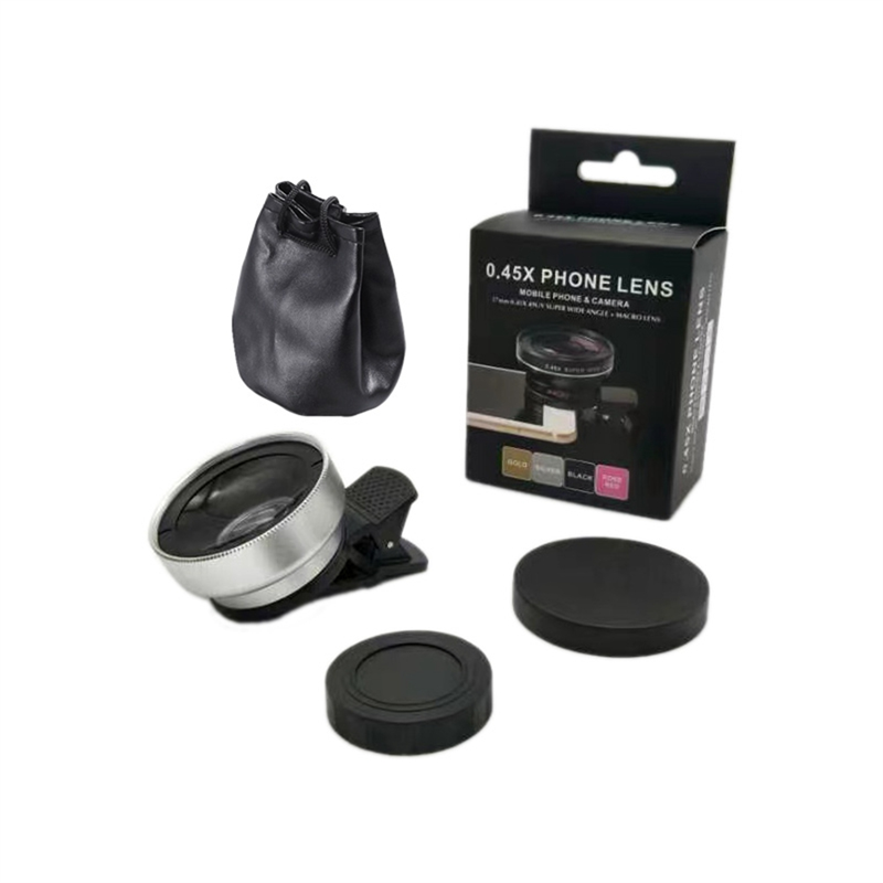 Phone Camera Lens Ultra Wide Angle Macro Lens Silver