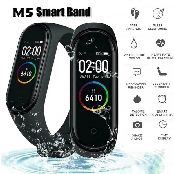 M5 Sport Fitness Smartband Smart Bracelet Blood Pressure Heart Monitor Rate  Band: Buy Online at Best Prices in Nepal | Daraz.com.np