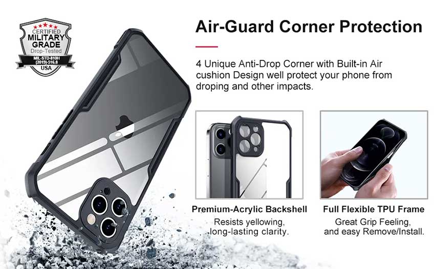 Custodia Per Realme Narzo 50i – Cover 2 In 1 TPU + PC Con Anello Portadito E Supporto Magnetico – Antiurdo E Antigraffio (Nero) - 3
