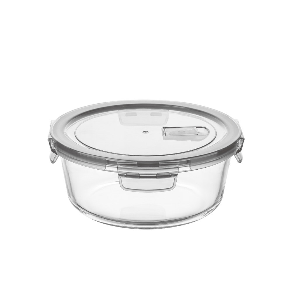 Deli Borosilicate Microwave Safe Glass Bowl Container Round 930ml