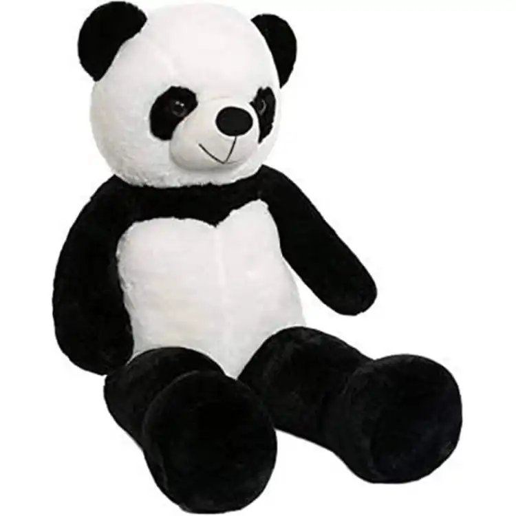 white and black teddy bear