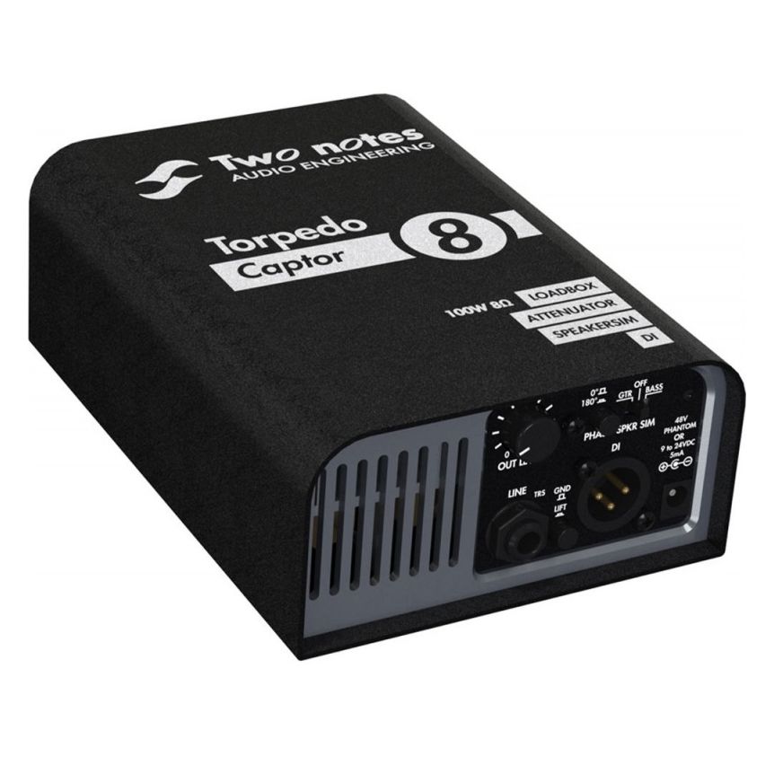 Two Notes Torpedo Captor Reactive Loadbox DI and Attenuator - 8-ohm