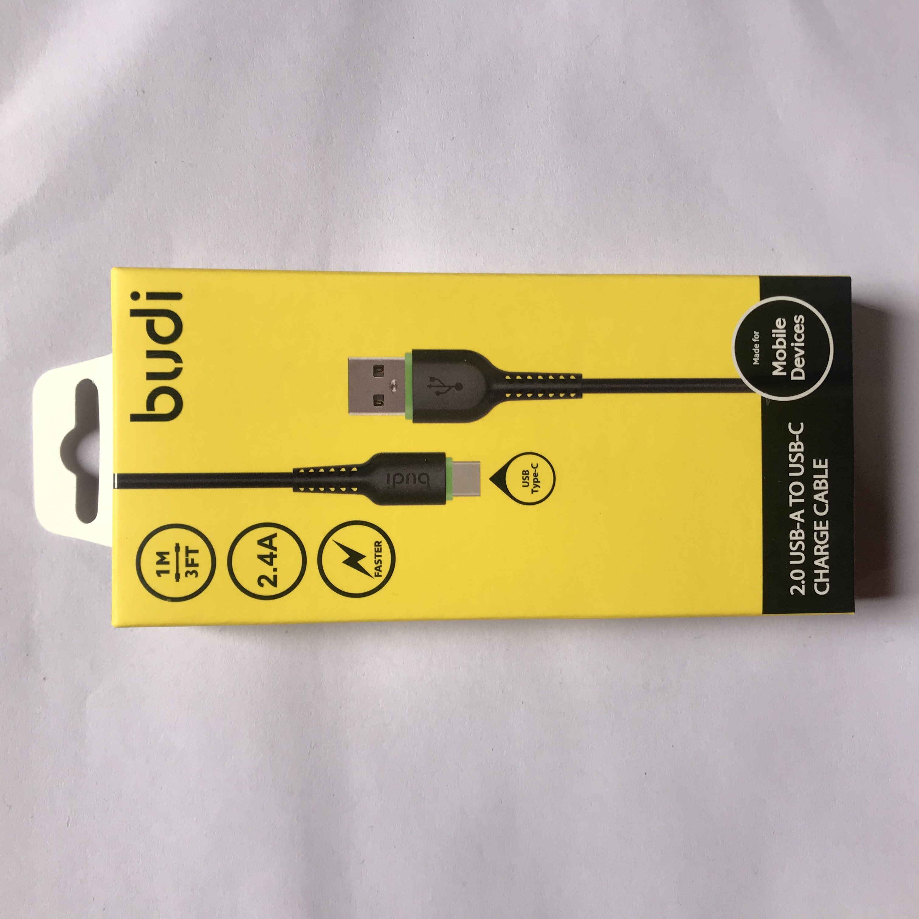 Budi Type-C Usb to USB Charge / Sync Cable And