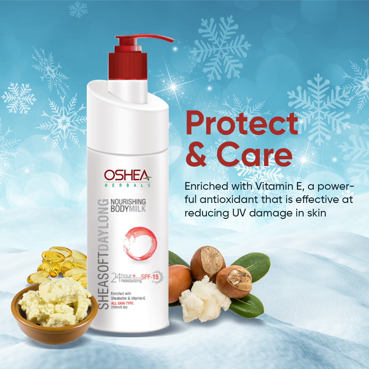 Oshea Herbals Sheasoft Day Long Nourishing Body Milk - 250ml