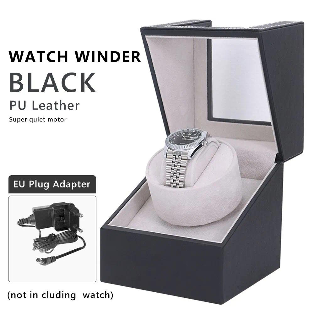 Automatic rotating wooden watch box suitable for mechanical watches ...