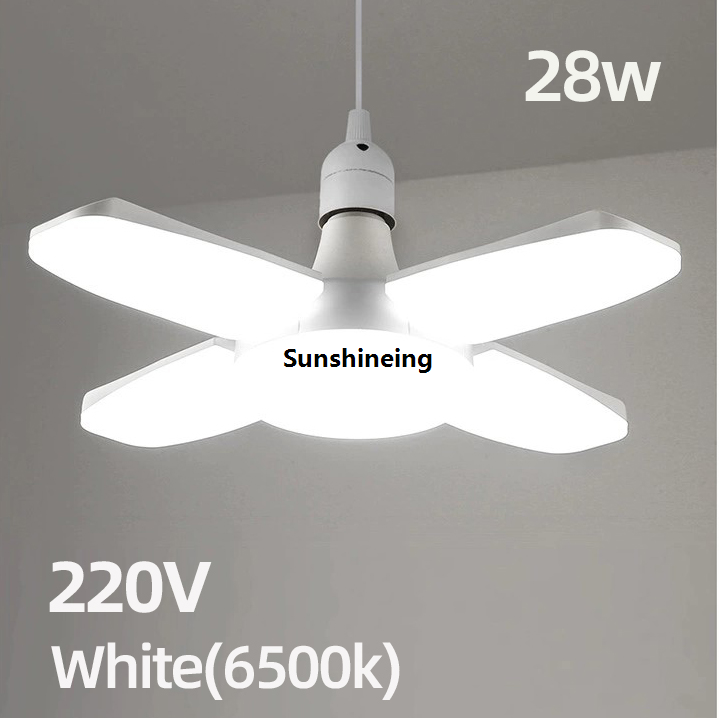 E27/E26 Fan Foldable 28W LED Bulb AC85-265V 40 Bulb Deformation for ...