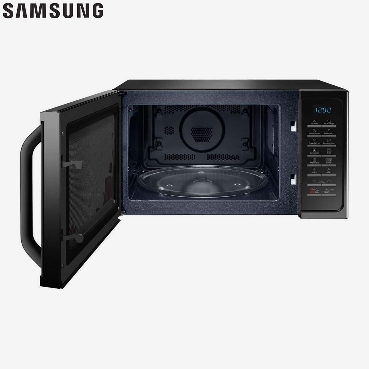 samsung 28 l convection microwave oven mc28h5025vk black