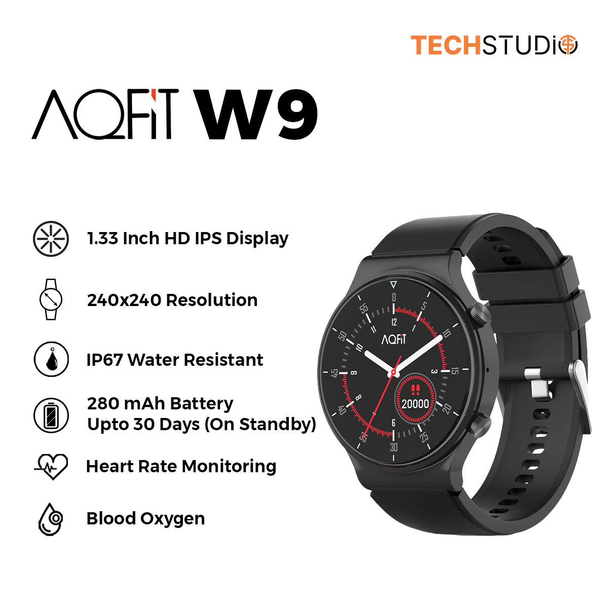 AQFIT W9 Smart Watch: Buy Online at Best Prices in Nepal | Daraz.com.np
