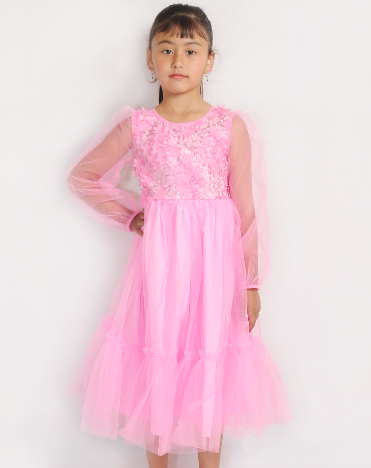 Bright Pink Princess One Piece Net Dress For Girls Buy Online At Best Prices In Nepal Daraz Com Np