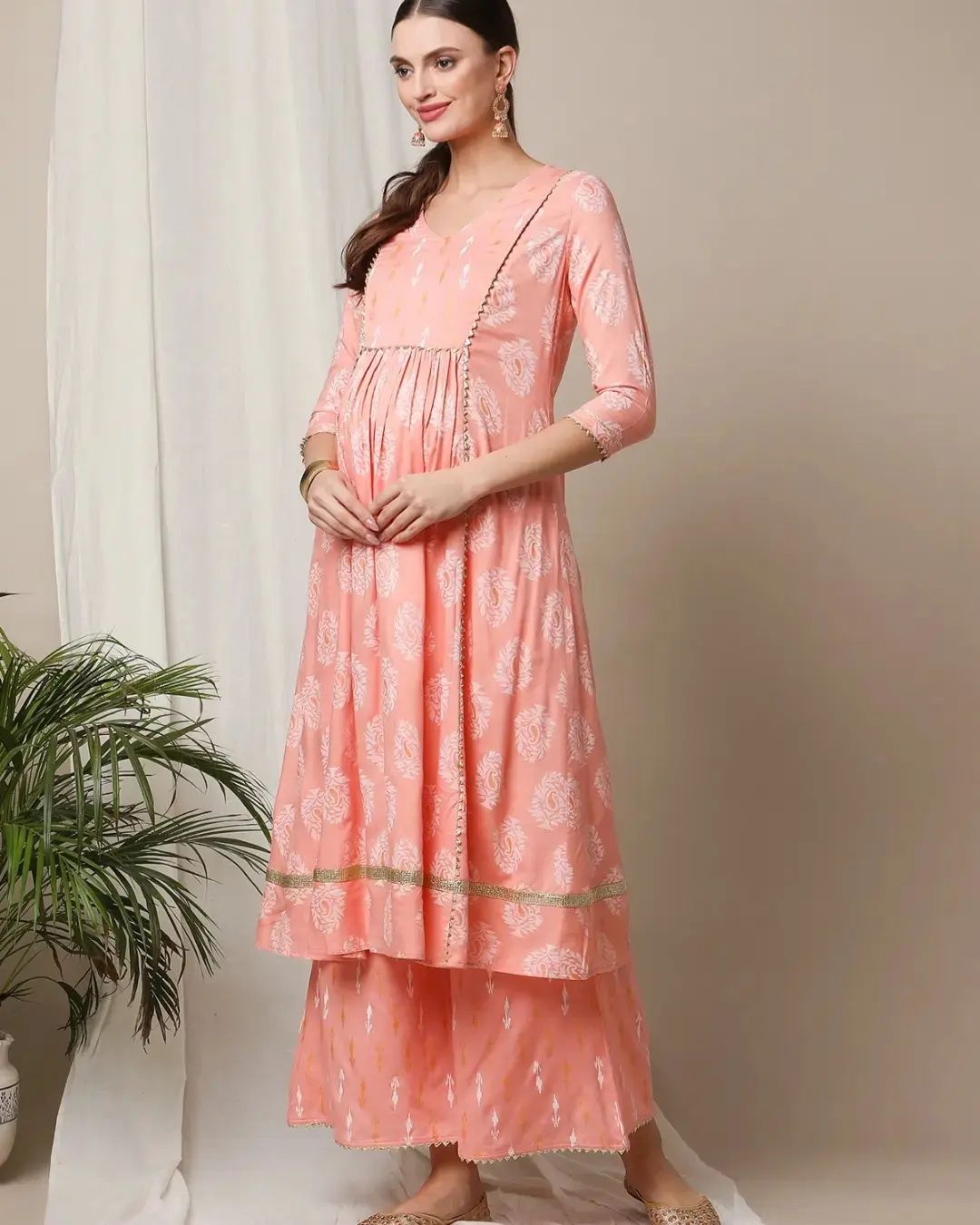 2pc. Maternity Nursing Kurta Palazzo Set For Women Daraz .np